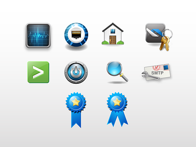 Vector Icons activity app home icons illustrator mail network power ribbon search splunk ui