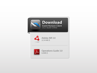 Event Horizon Download Badge adobe call to action download icon illustrator ui