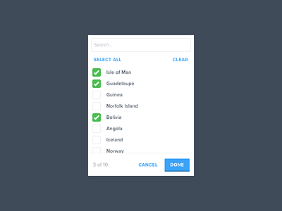 Multiple Selection Drop Down - Segments (Sketch File)