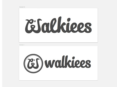 Walkiees logo redesign custom logo redesign type typeface typography walkiees