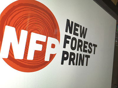 New Forest Print logo affinity designer cubano logo logo mark new forest print serif tree