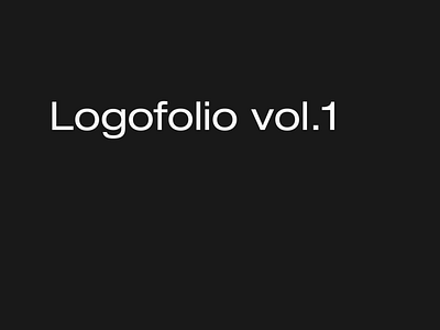 Logofolio vol.1 adobe illustrator logo logo design logotype typography vector art vectorial