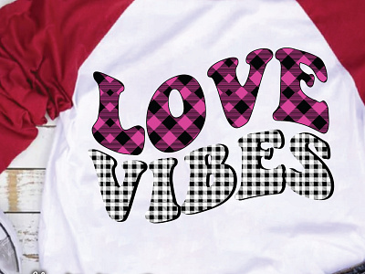 Love Vibes Sublimation For Printing on Valentines Day Clothing art branding design graphic design illustration lettering logo ui ux vector