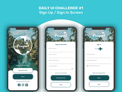 Daily UI Challenge # 1 app design graphic design ui