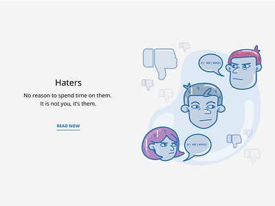 Illustration for the article "Haters" by Paul Graham