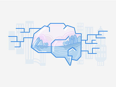 Artificial intelligence (AI) ai character design illustration logo vector