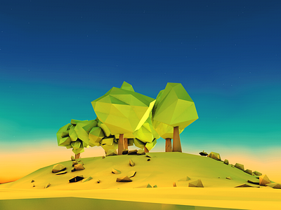Treepoly game green landscape lightmaping low poly texture tree