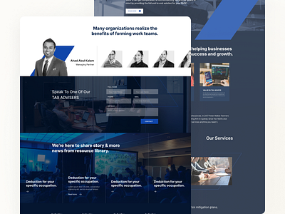Ark Accounting - Landing page UI accounting firm ui accounting ui ark accounting corporate landing page corporate ui corporate website design landing page ui uiux ux website design