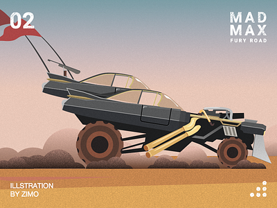 Mad Max02 car illustration mad max sketch