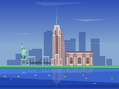City_New York city iillustrator product illustration
