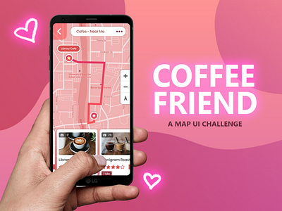 UI Challenge 29: Map coffee dailyui dailyuichallenge design map maps ui