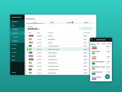 UI Challenge 46: Invoices