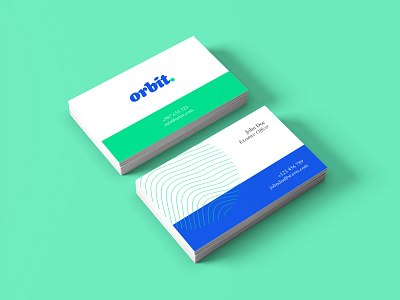Business Card - Orbit brand design branding business card business card design colors design graphic design logo