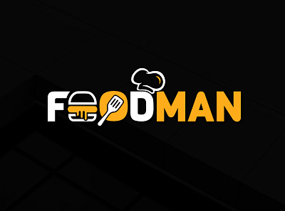 FOODMAN – Restaurant Branding brand design branding flat food illustration graphic design illustration logo minimal restaurant logo typography wordmark