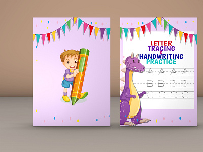 LETTER TRACING AND HANDWRITING PRACTICE book cover design