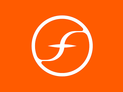 circle f color f logo mark monogram