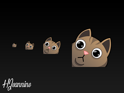 Cat Emote character character design emoji fiverr icon icon design illustration twitch twitchemote vector