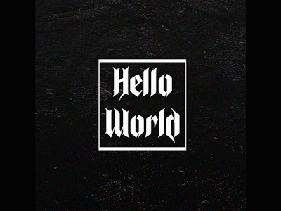 Hello World dark design hello hello world illustration motion graphic new business premiere pro social media design