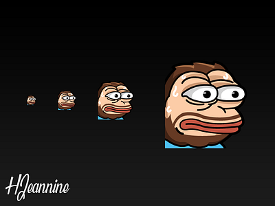 Custom MonkaS Mascot Emote character character design emoji emote fiverr icon design streamer twitch twitchemote vector