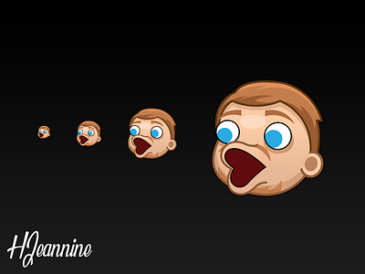 PogChamp Mascot Emote character character design emoji emote fiverr icon design illustrator twitch twitchemote vector