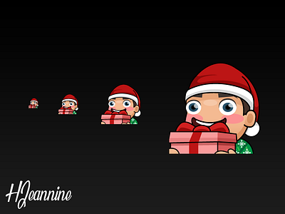 Mascot Santa Emote character design emote fiverr holiday icon design illustrator santa streamer twitch twitchemote vector