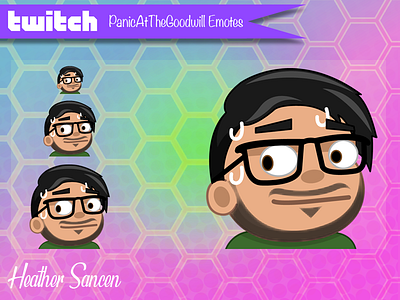 Nervous Mascot Twitch Emote character character design emote icon design illustrator twitch vector