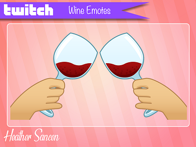 Give A Toast Emotes emote icon design illustration twitch vector