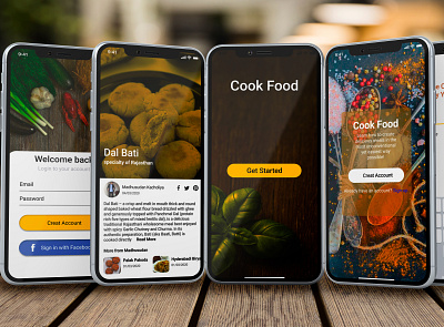 food app app design food app home screen ui ui design uiux ux