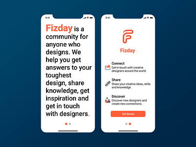 fizday spalsh screen app app design design home screen simple spalsh ui ui design uiux ux