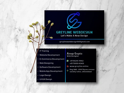 it company visiting card design business card business card design company card it company visitingcard web design