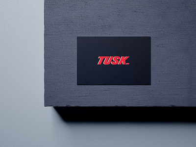 TUSK logo design branding design icon illustration logo logo design logodesign minimal typography