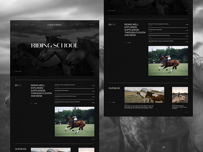 Horse Riding Online School Website Design