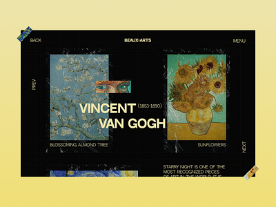 Beaux-Arts Van Gogh Press Page 051 daily ui design figma landing page press page ui ux