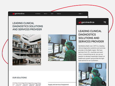 GenMedica Wenbsite design figma health medical minimalistic ui ux web design website