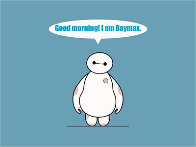 baymax baymax character illustraion vector
