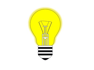Light bulb bulb illustraion light lightning vector