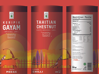Packaging Design Of Tahitian Chestnut Chips