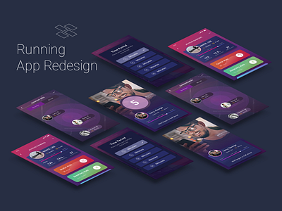 Running App Redesign app design ui ux