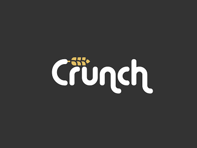 Crunch Logo crunch logo daily logo challenge day 21 grain logo