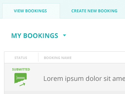 More Bookings app ia icons ui ux web application