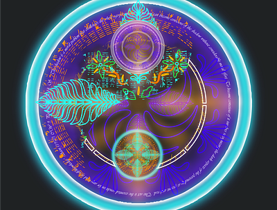 Yin Yang - Balance ancient balance circle design esoteric geometric illustration lifestyle lineart mandala neon pattern redesign spirituality ui yellow yin yang ying yang yinyang yoga