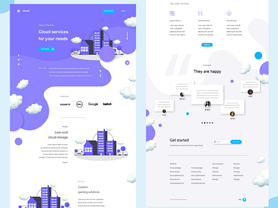 Cloud Service Website Template