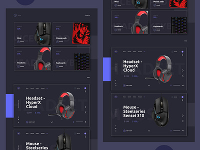 Computer Accessories landing page cv graphic design homepage landing page ui uiux