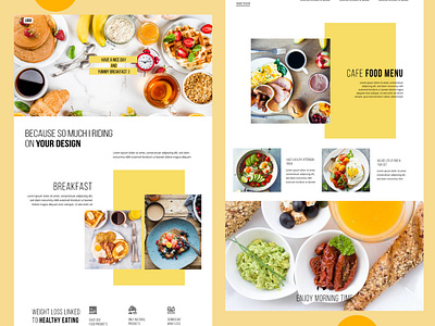 Food Resturant Landing Page homepage landing page template ui uiux