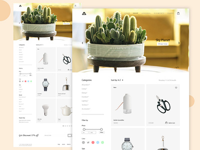 ECommerce Landing Page UI