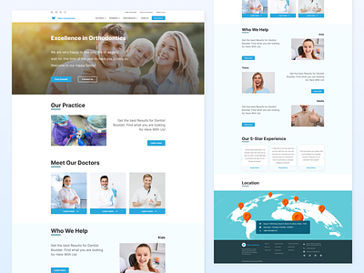Orthodontist Patient Driven Website Design - Web View