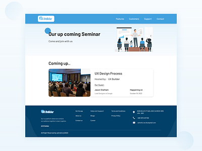 Concept event section web ui page