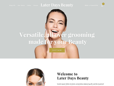 Beauty webdesign