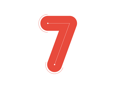 Numbers Seven 7 lettering numbers seven