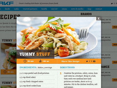 AKF Recipes/lightbox akf custom design food frozen food homepage lightbox marketing oman programming rebranding web